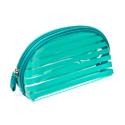 Косметичка Dewal Beauty серия “Пляжный фрукт”, с зелеными полосами 19х8,5х11,5см