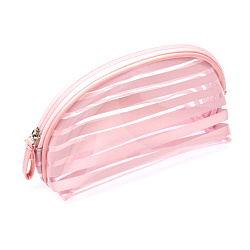 Косметичка Dewal Beauty серия “Пляжный фрукт”, розовыми полосами 19х8,5х11,5см