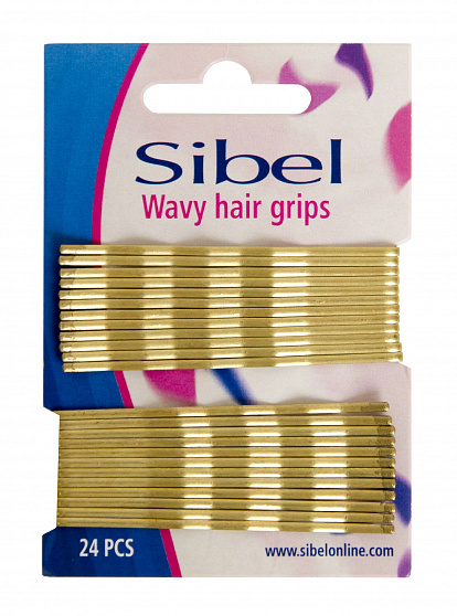 Невидимки Sibel 70мм 24/уп.блон.волн.
