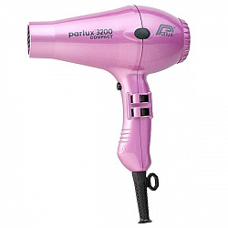 Фен PARLUX 3200 Compact розовый, 1900Вт, 2 насадки