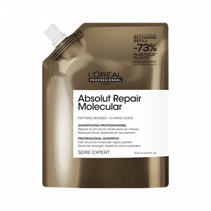 L'Oreal Professionnel  Absolut Repair Molecular Шампунь (рефил) 500мл
