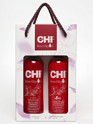 Набор  для ухода за окрашенными волосами CHI Rose Hip Oil (Шампунь 340 мл + Кондиционер 340 мл)